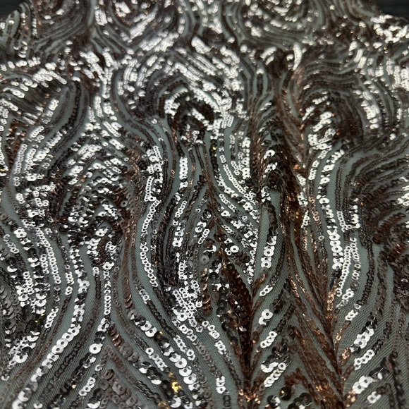 Windsor Cream and Gold Sequin Embellished Fabric - Picture 2 of 5
